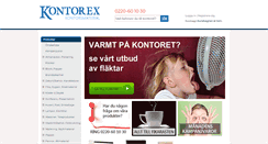 Desktop Screenshot of kontorex.se